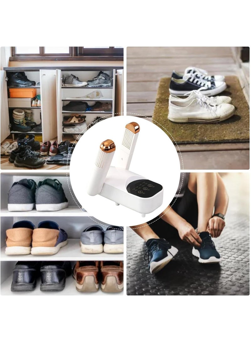 Electric Shoe Dryer Machine with Intelligent Timer - 360° Constant Temperature Fast Heating Boot Warmer - Portable Foldable Deodorizer & Dehumidifier for Sneakers, Boots, Socks & Slippers - Antibacterial Odor Removal Device 220V - Image 5